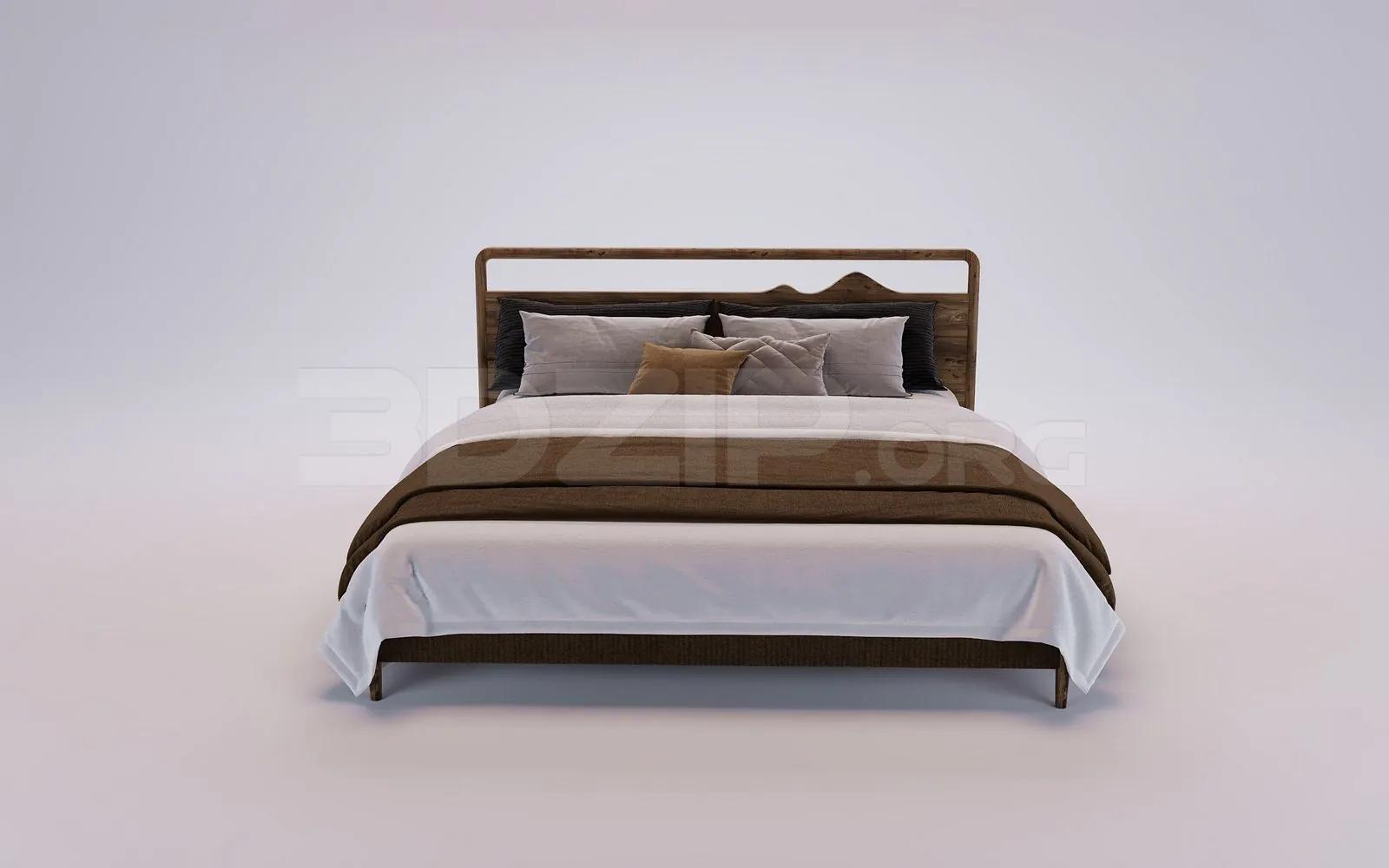 Bed Model for Interior Design