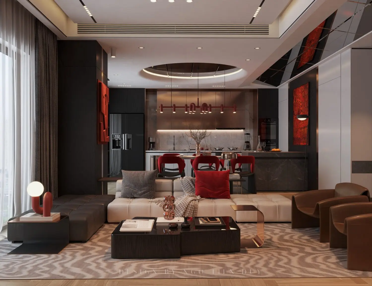 Living Room – Kitchen Interior