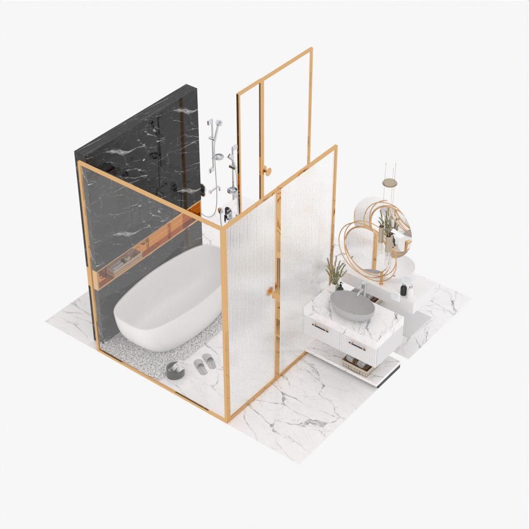 Bathroom Furniture — preview 1, by Phan Xuan Thuy (3dzip)