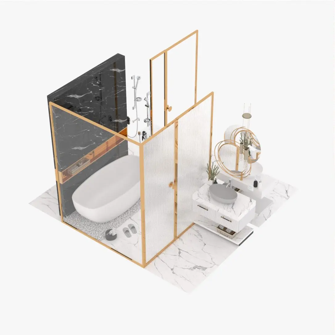 Bathroom Furniture — preview 1, by Phan Xuan Thuy (3dzip)