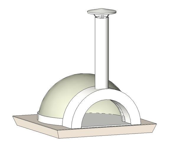 Wood Fired Pizza Oven - Straight Install