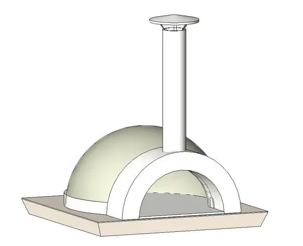 Wood Fired Pizza Oven - Straight Install