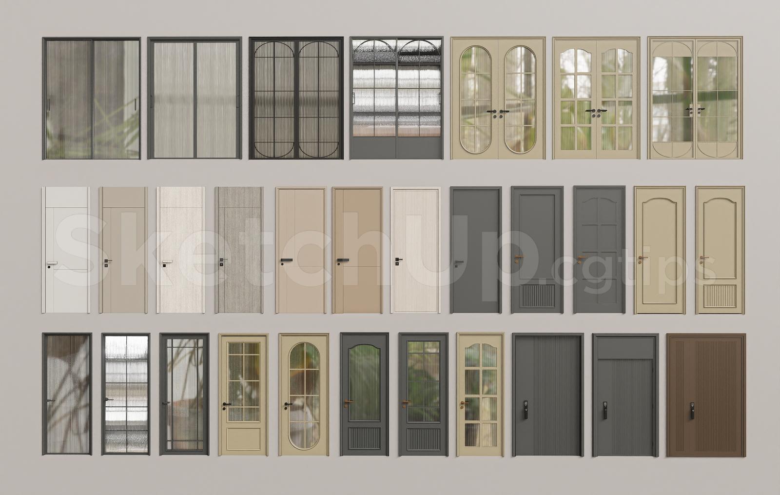 Modern Interior Doors and Glass Sliding Doors