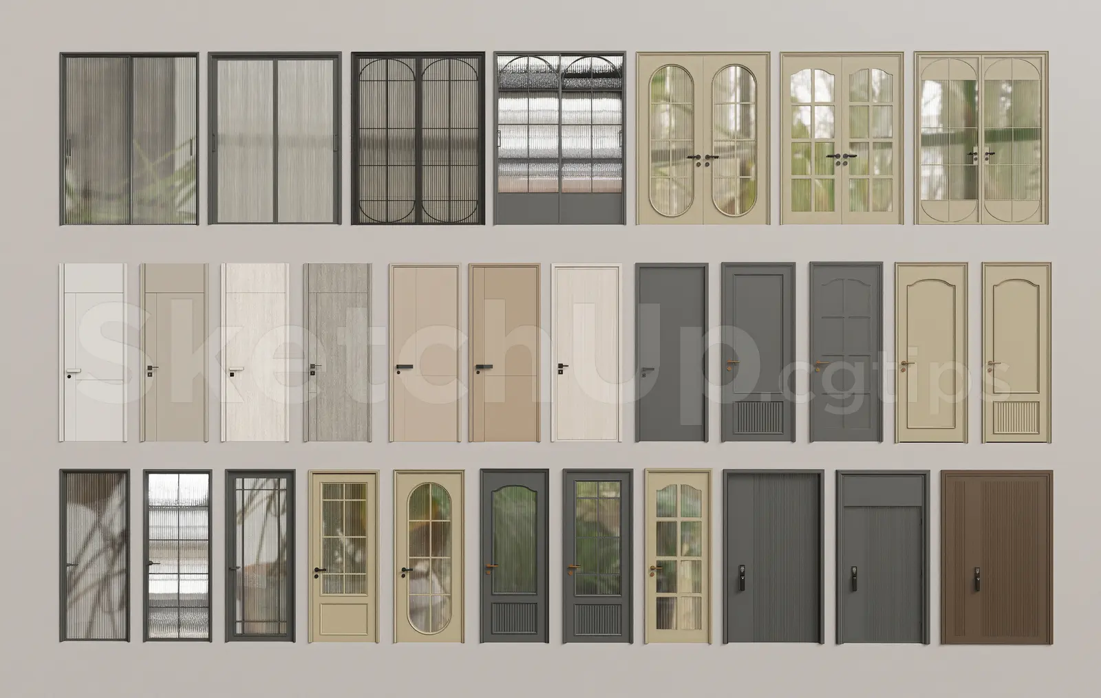 Modern Interior Doors and Glass Sliding Doors