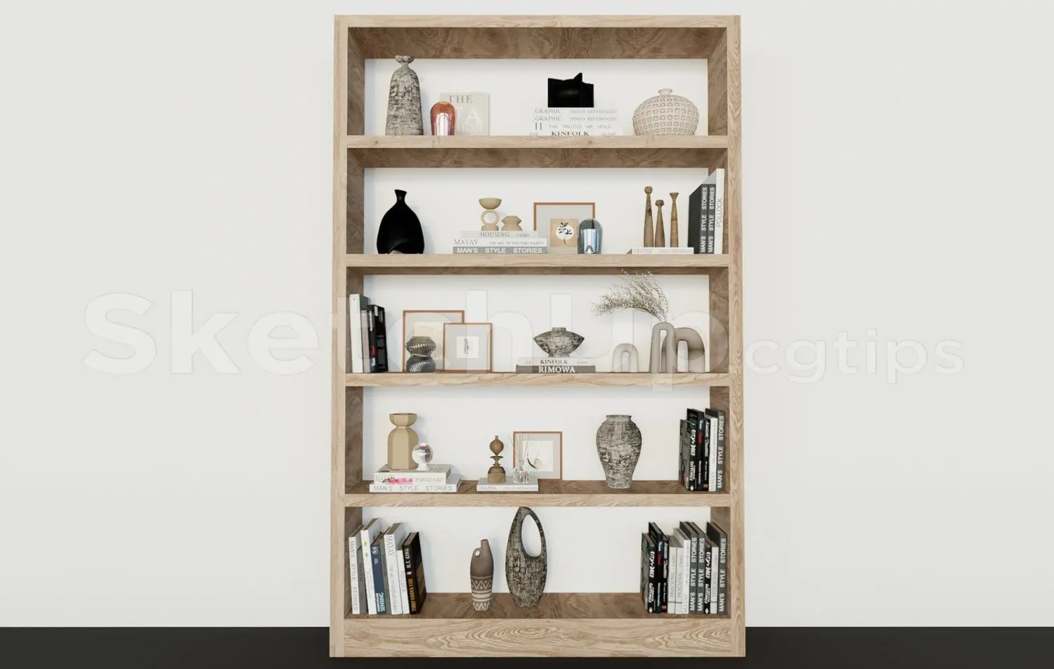 A decorative shelf for displaying decorations — preview 1 (cgtips, CC0)