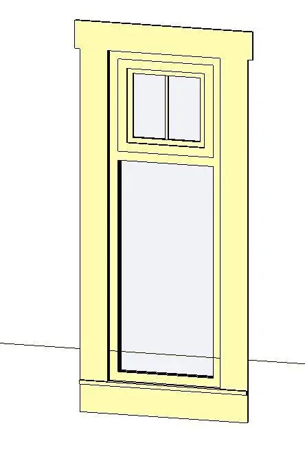 Awning with picture window