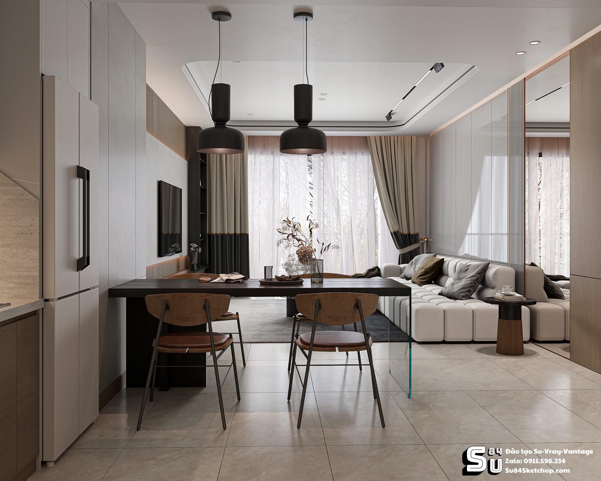 Modern Minimalist Living Room Interior
