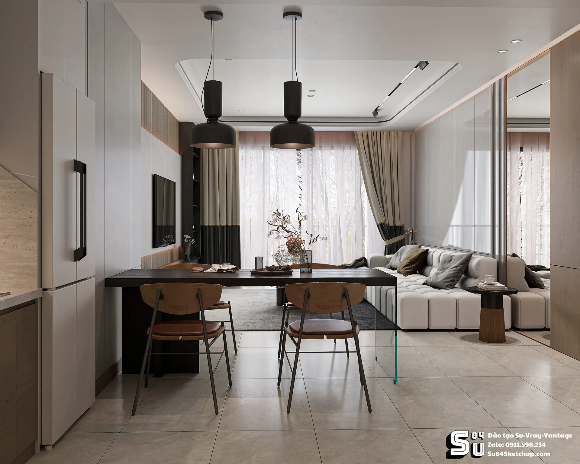 Modern Minimalist Living Room Interior