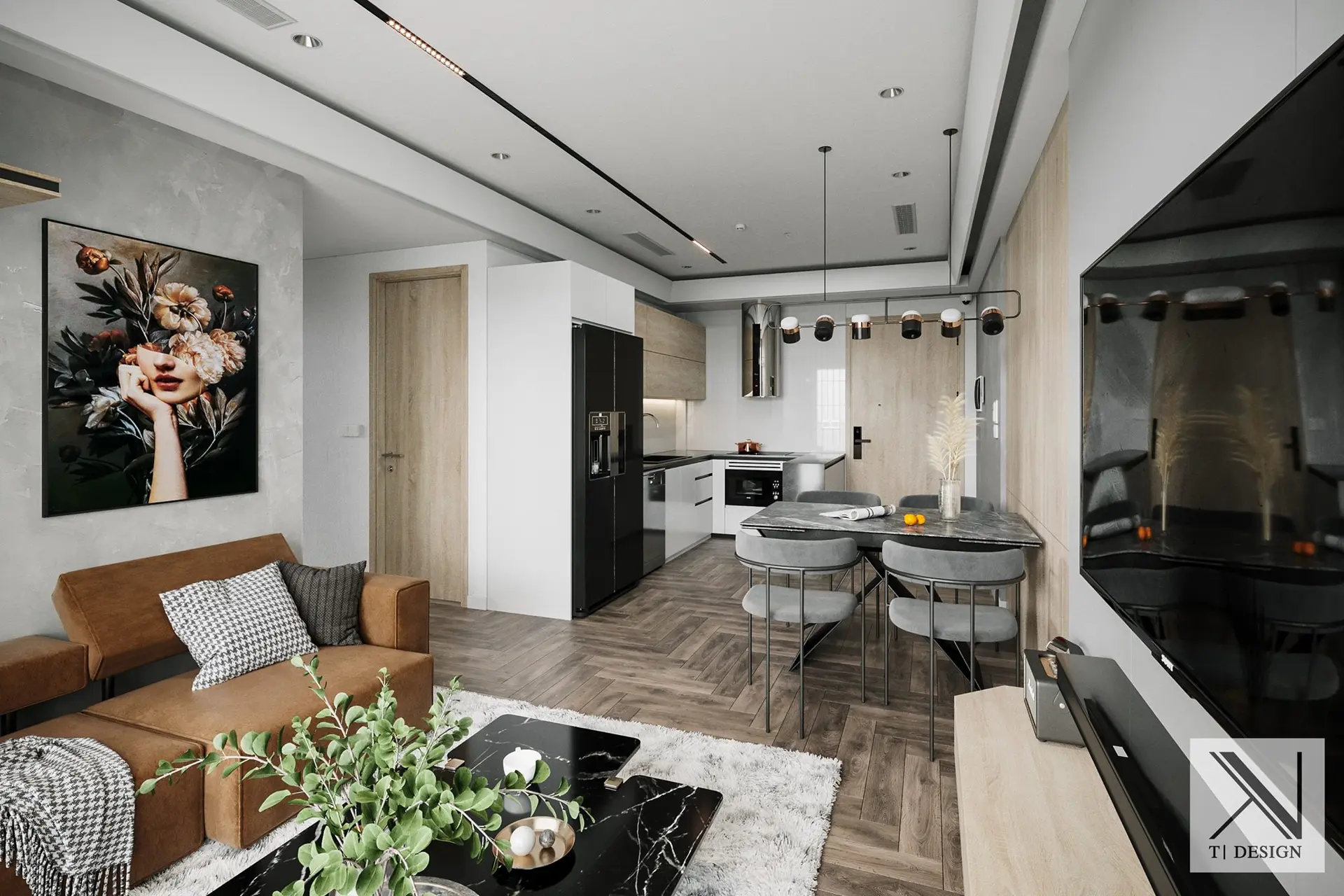Interior Kitchen – Livingroom 254 Scene