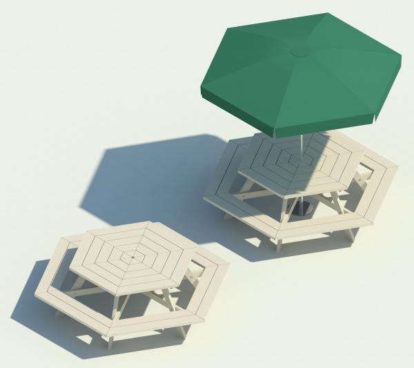 Octagonal Picnic Table