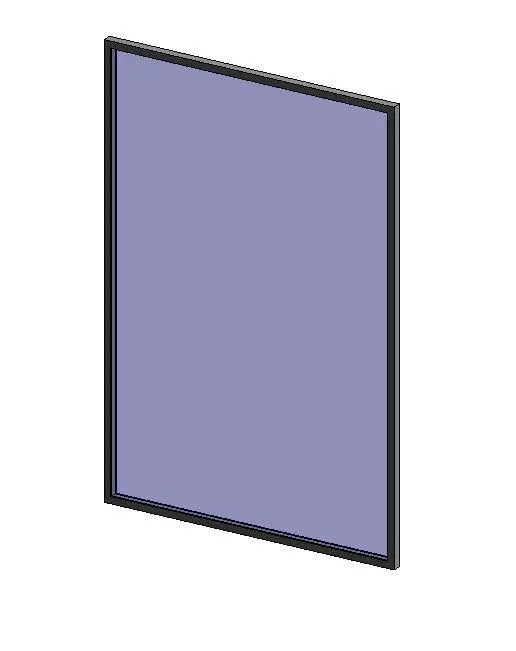 Curtain Single Panel — preview 1, by Creator M (RevitCity, CC0)