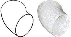 Round Duct Horizontal Elbow