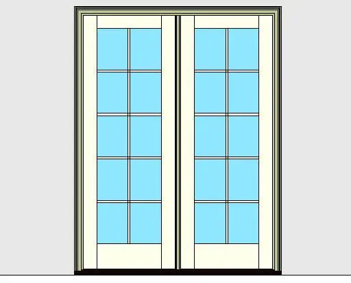 Kolbe Ultra Series Inswing Patio Door 2-Wide Standard Sill Units
