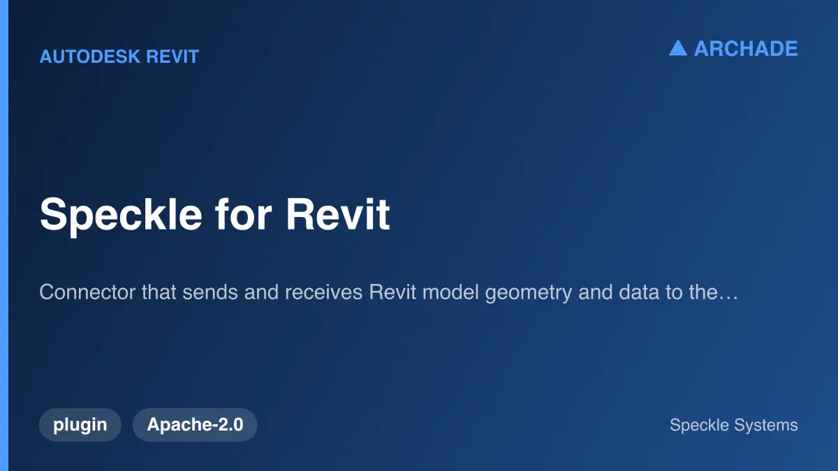Speckle for Revit