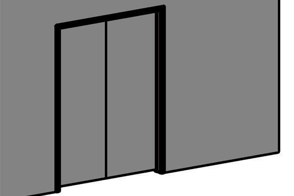 Double Timber framed doors with Architrave