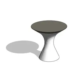 Martini Side Table With Walnut Top- HighTower