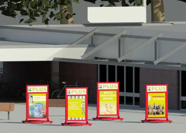 Promotion material supermarket — preview 1, by JvR (RevitCity, CC0)