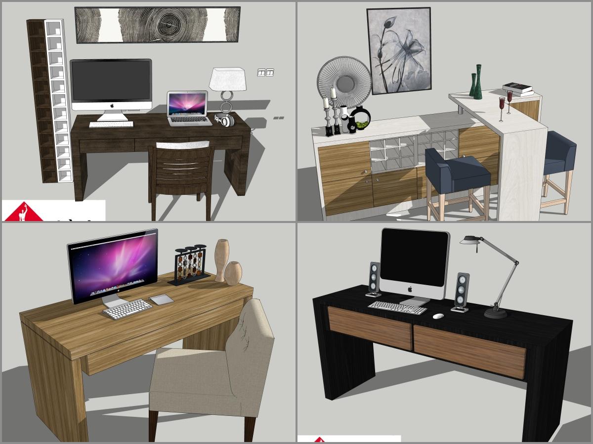 Combo study modern Desk