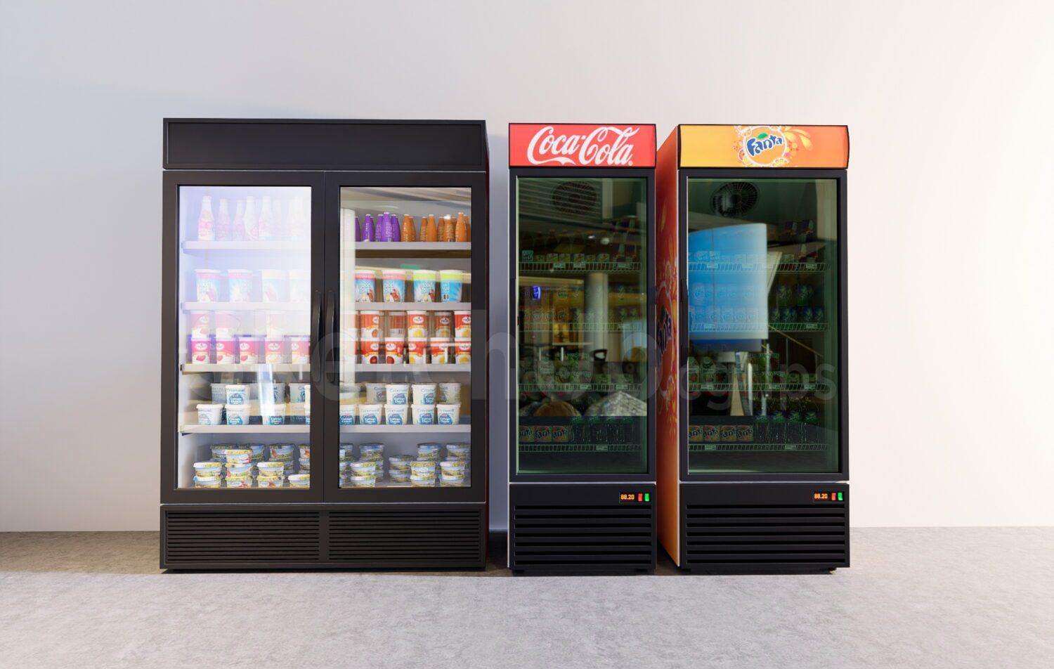 Supermarket Fridge Showcase