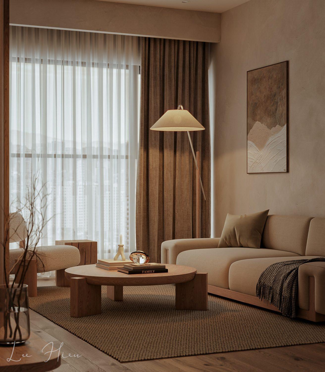 Living Room – Kitchen Interior