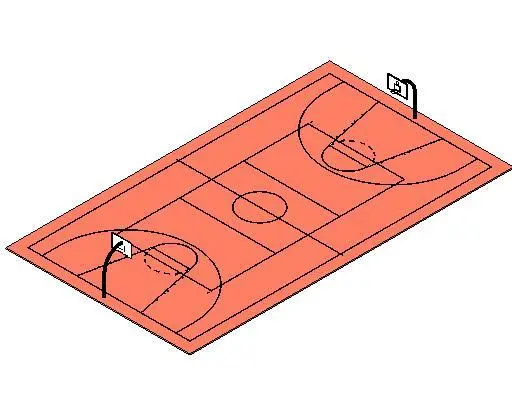 Basketball Volleyball Court