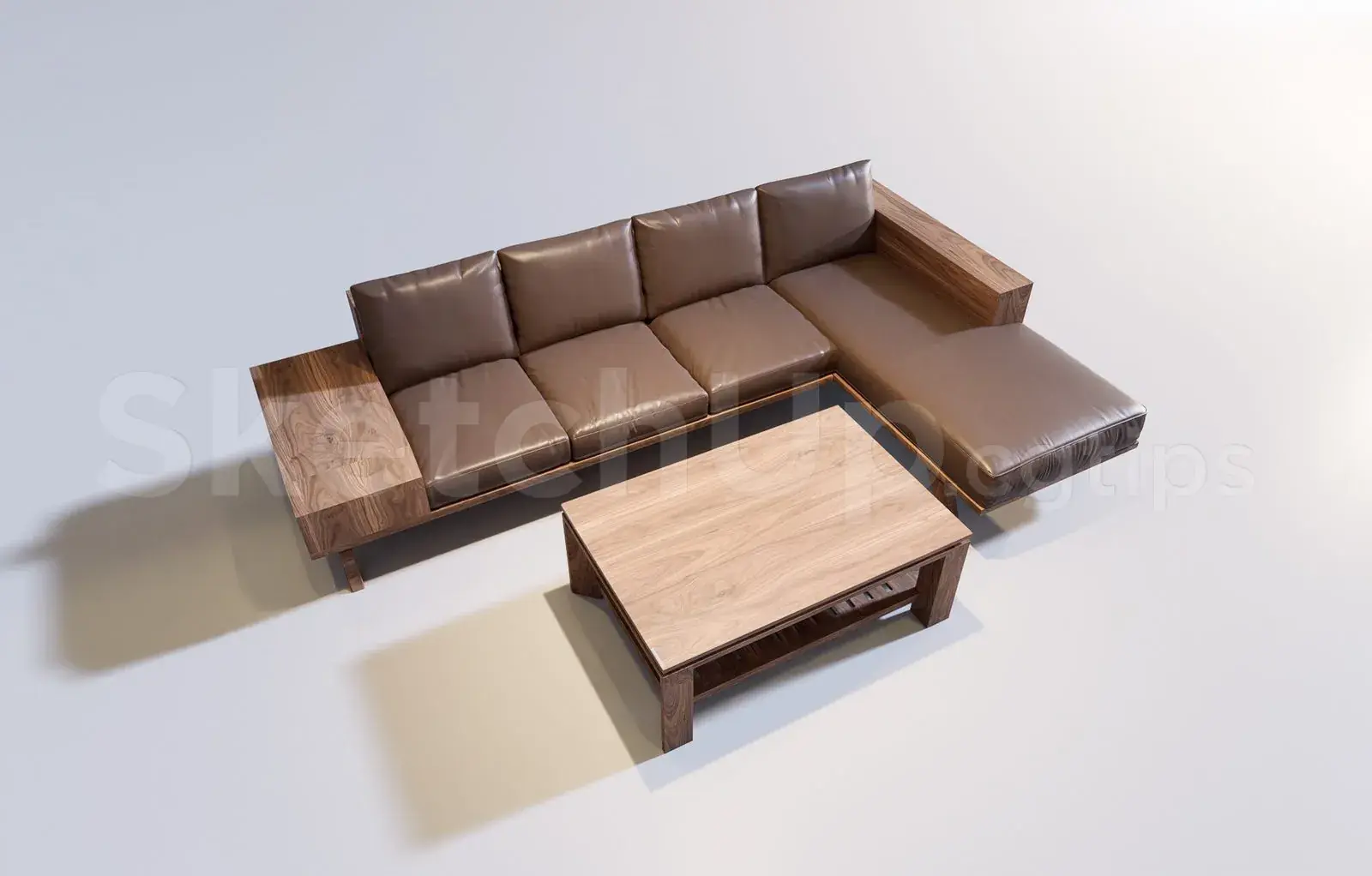 Sofa gỗ óc chó
