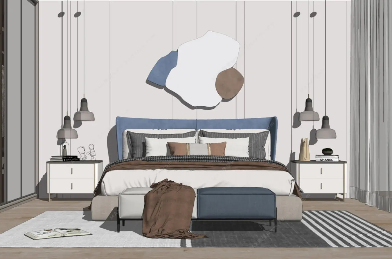 Interior Bedroom Scene