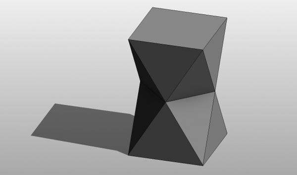 West Elm - Faceted Mirror Side Table