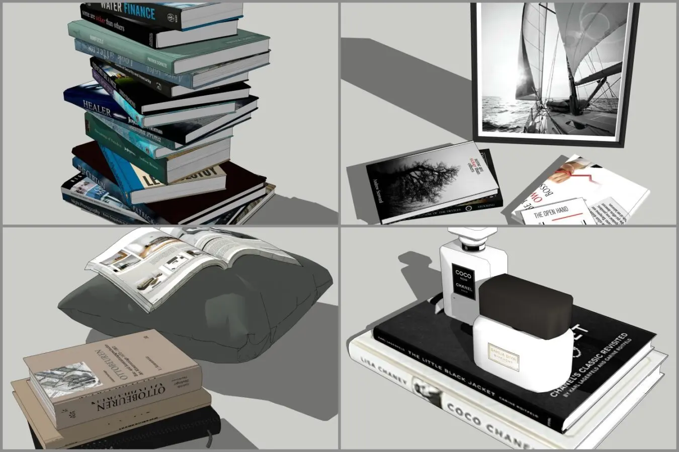 Combo Books on Table — preview 1 (cgtips)