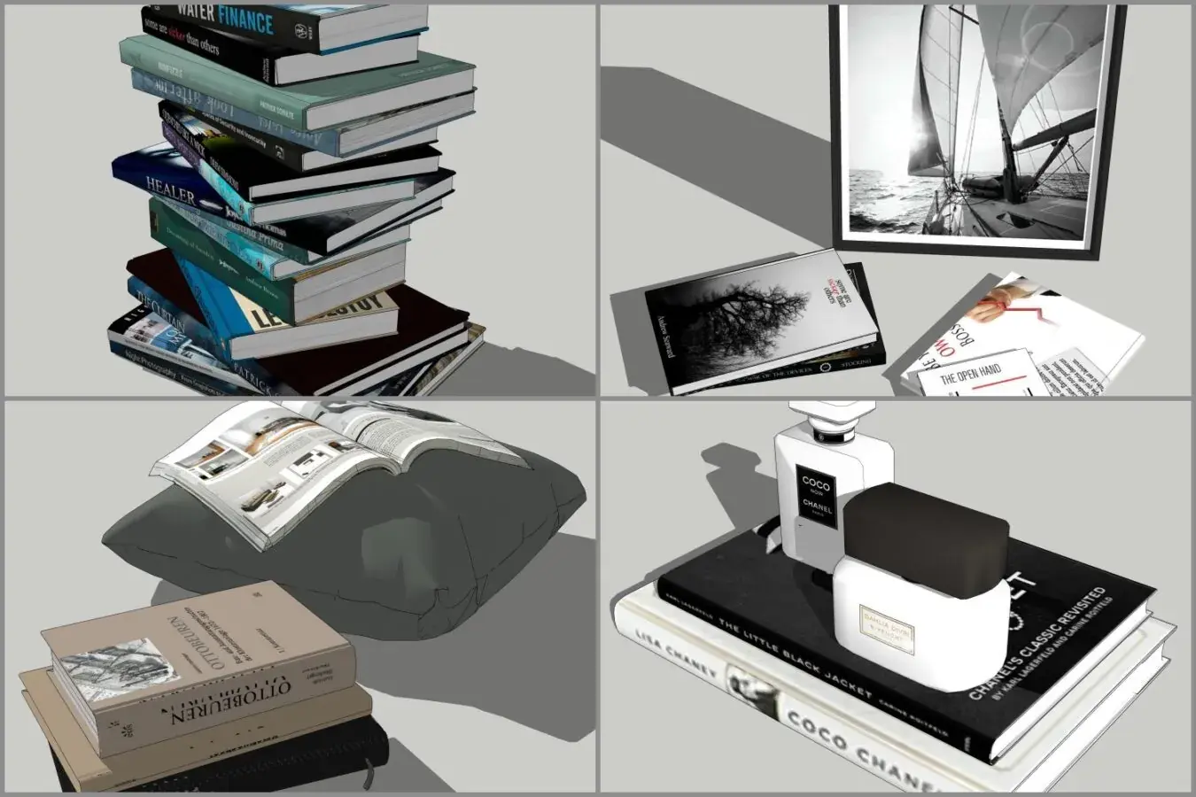 Combo Books on Table