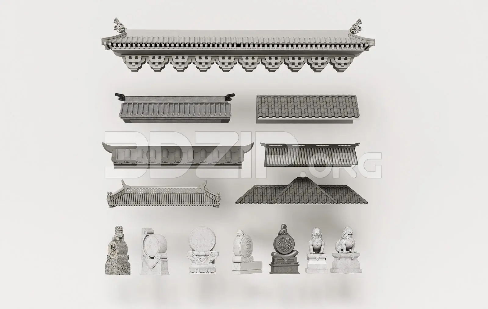 Traditional Asian Roof Collection