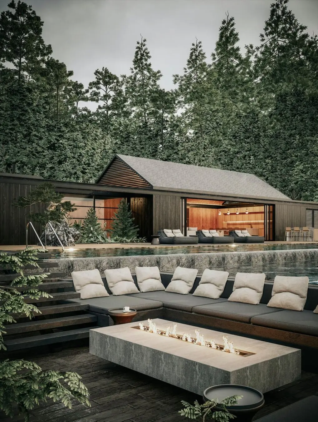 Exterior Pool House