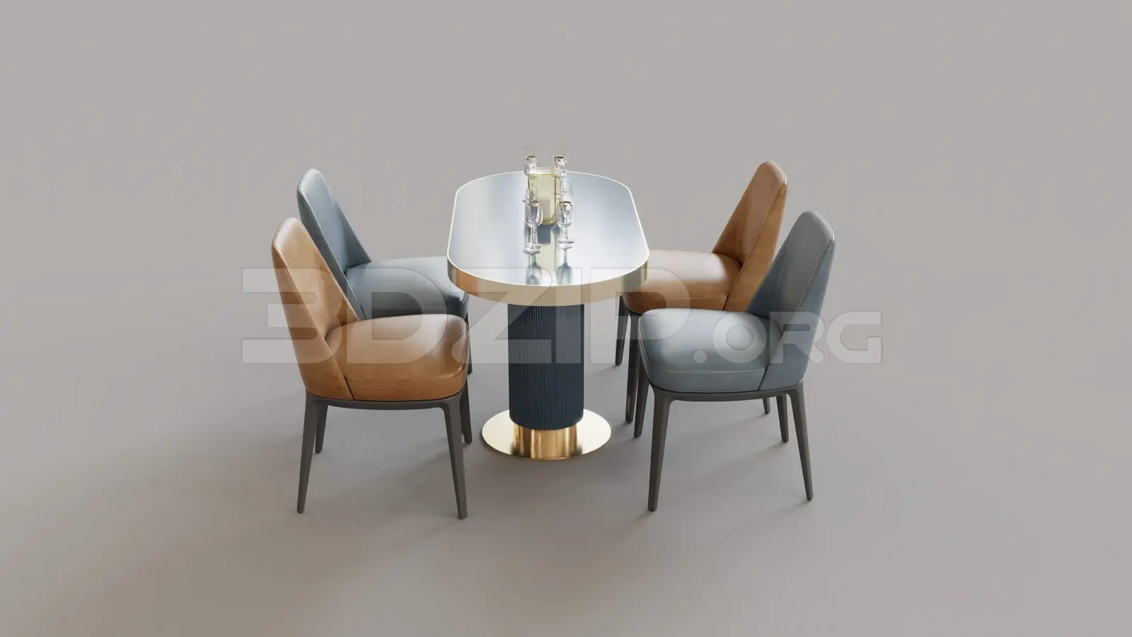 Table And Chair — preview 1 (3dzip)