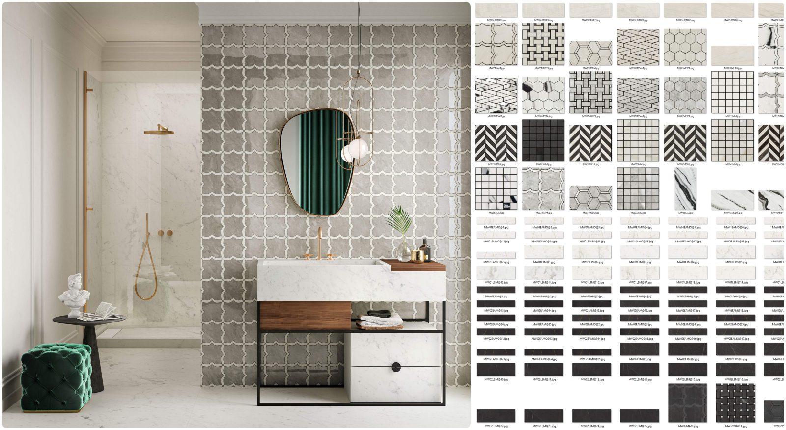 Mosaic & Marble Tile Texture Maps for – High-Quality PBR