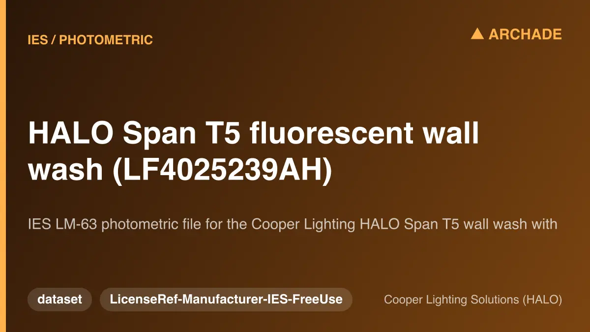 HALO Span T5 fluorescent wall wash (LF4025239AH)