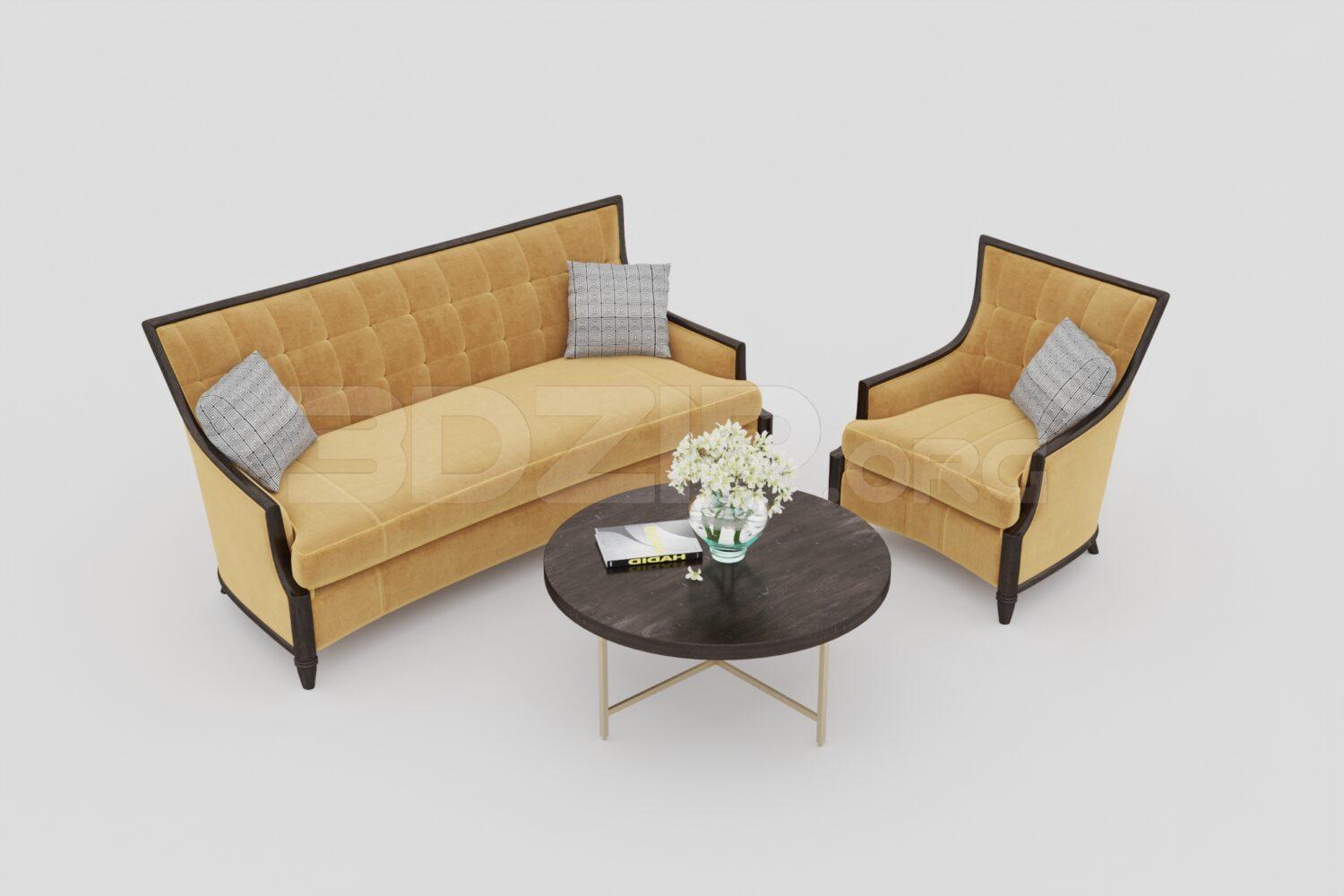 Sofa — preview 1, by Tien Baoo (3dzip)