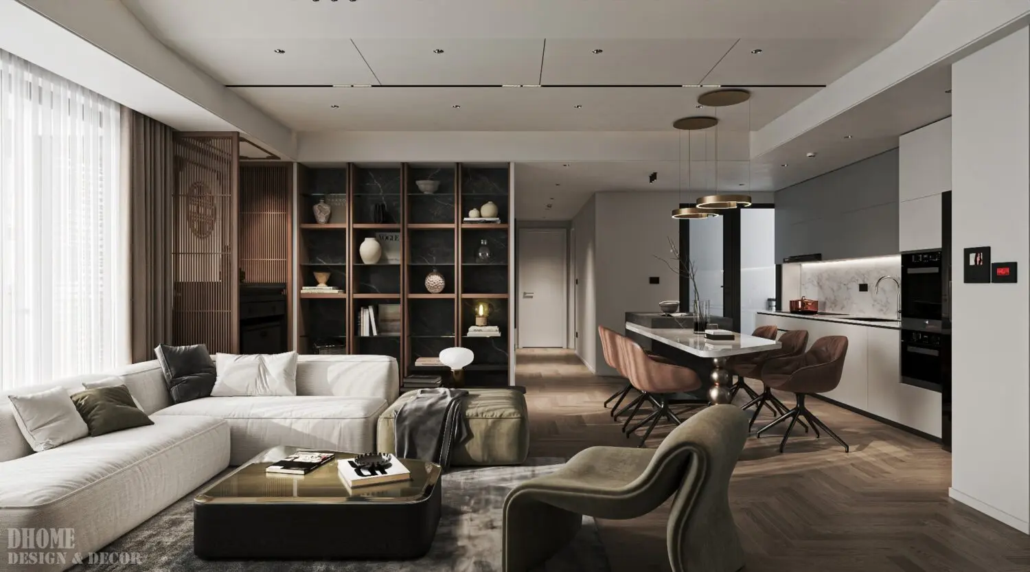 Living Room – Kitchen Interior