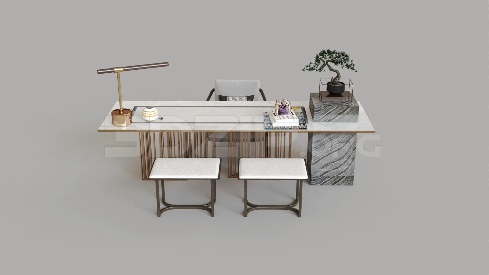 Work Desk — preview 1 (3dzip, CC0)