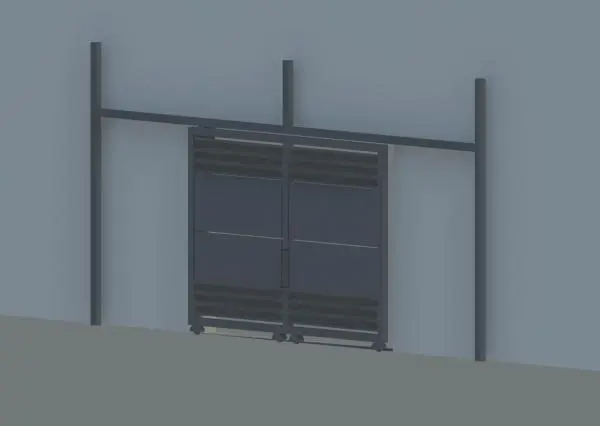 Grill Sliding Door