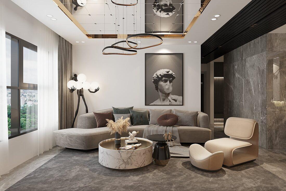 Interior Scene Model Living and Bedroom 581