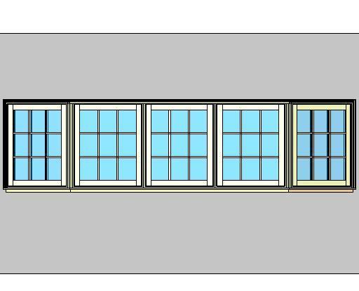 Kolbe Ultra Series Casement 5-Wide X Series 30 Degree Bay Units