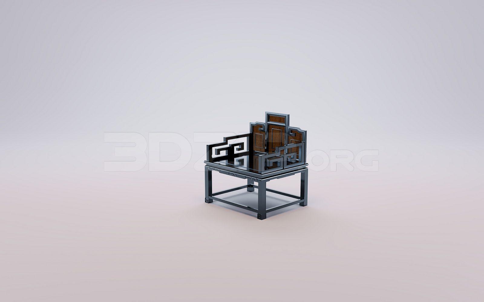 Armchair 3D Model for Interior Projects