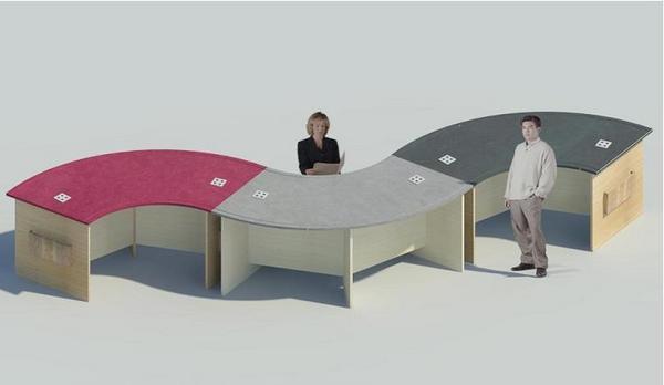 Quarter Circular Table