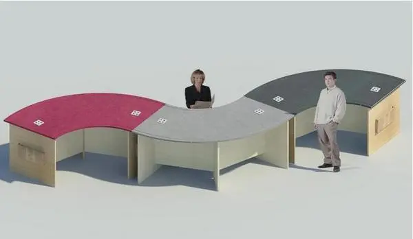 Quarter Circular Table