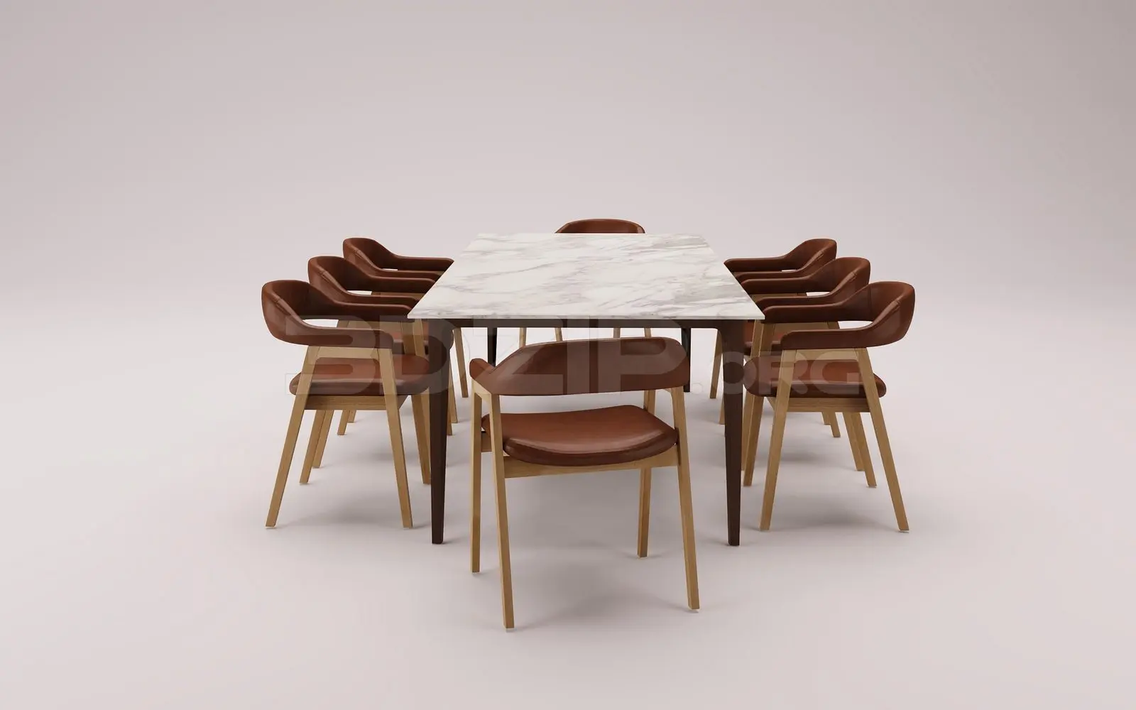 Dining Table And Chair — preview 1 (3dzip)
