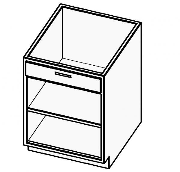 Base Cabinet - 1 Drawer 2 Open Shelves