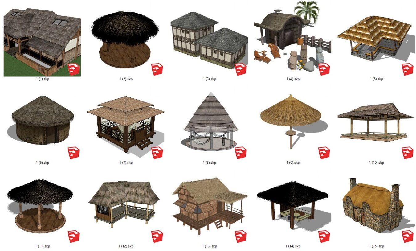 Chòi Nghỉ Mái Tranh Rest hut — preview 1 (cgtips)