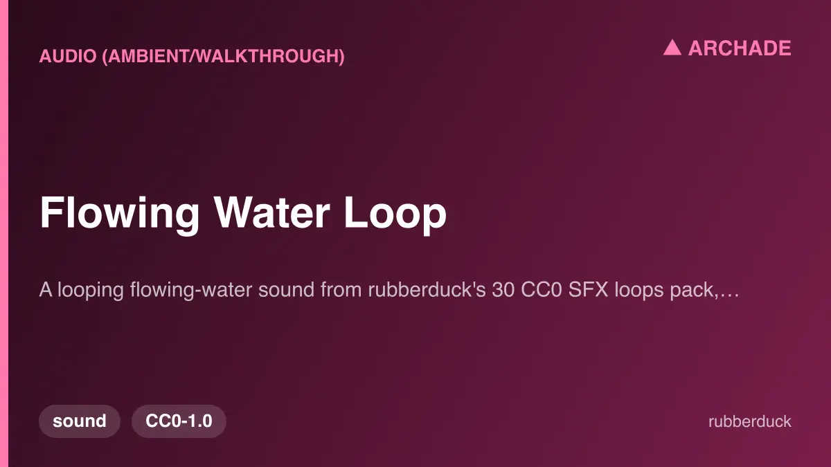 Flowing Water Loop