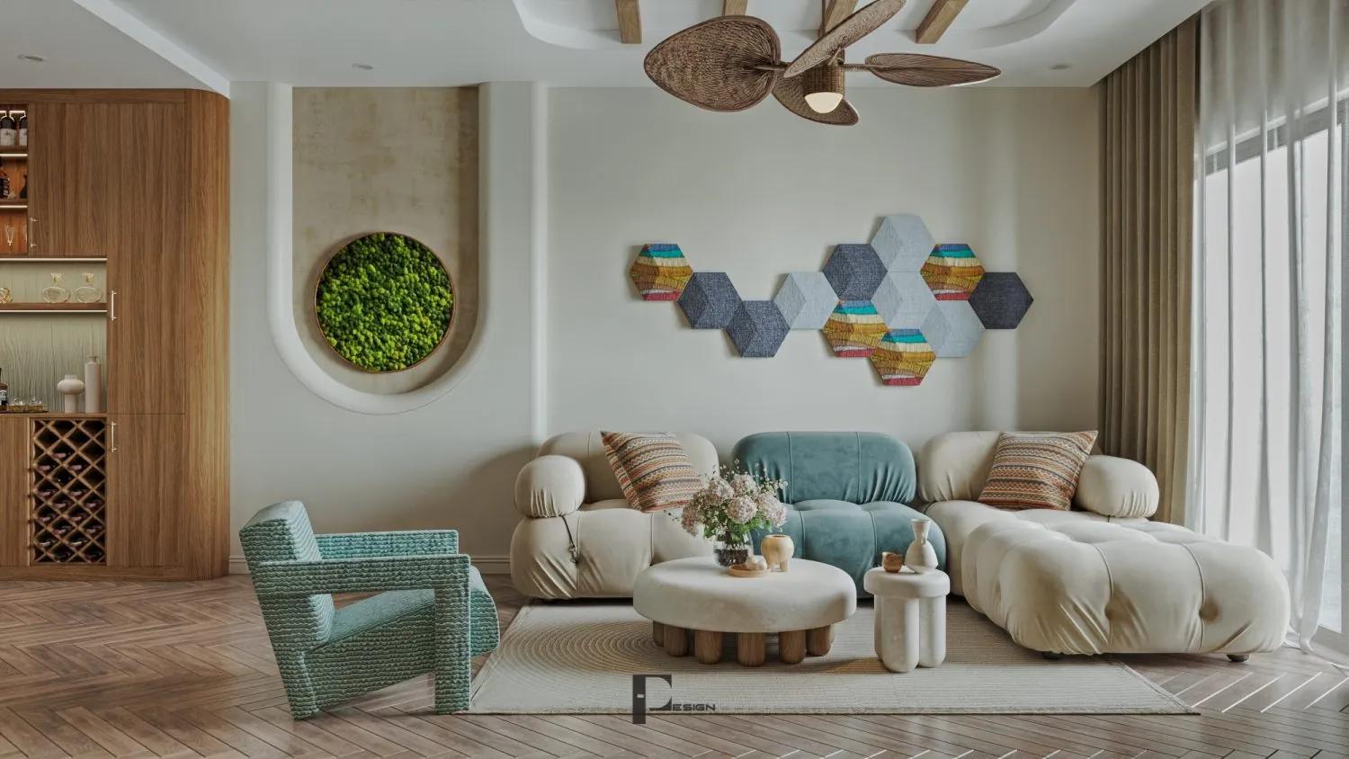 Living Room – Kitchen Interior