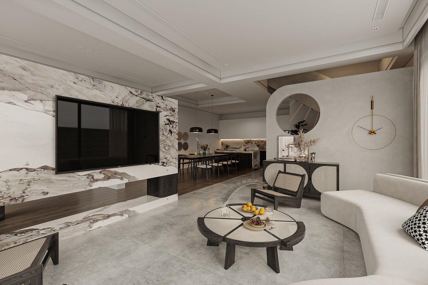 Living Room – Kitchen Interior